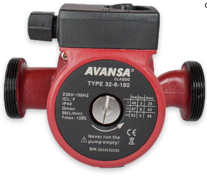 Avansa cirkulationpump 32/6/180
