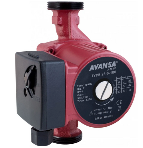 Avansa cirkulationspump 25/6/180